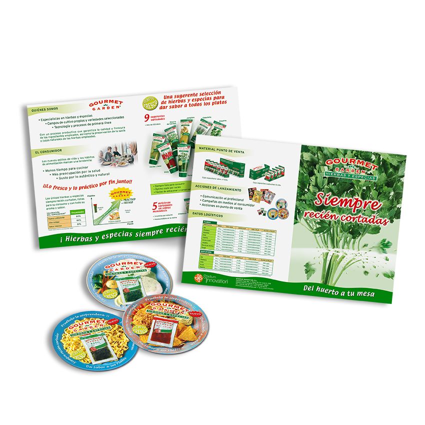 Diseño gráfico - Diseño editorial - Diseño de folletos y Catálogos Gourmet Garden
